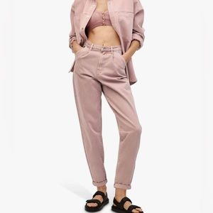 Mango slouchy cropped high waist Michelle jeans